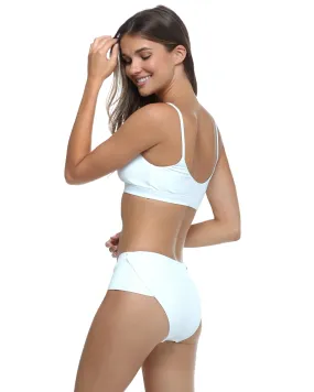 Ibiza Coco High-Waist Bikini Bottom - White