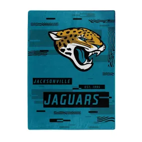 Jacksonville Jaguars 60 x 80 Digitize Royal Plush Blanket