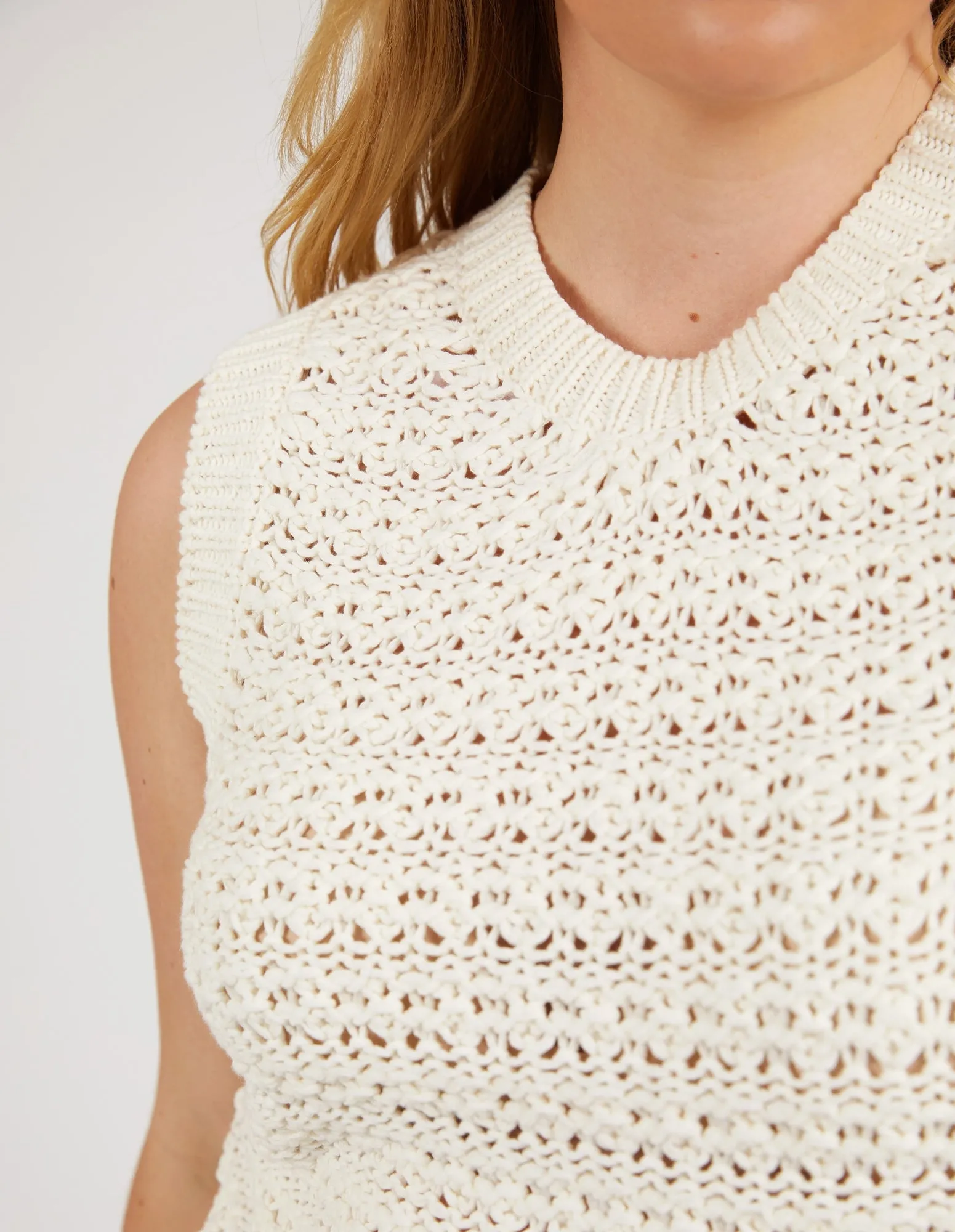 JANEY KNIT VEST Elm