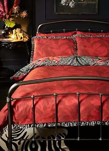 Joe Browns Funky Floral Leopard Cotton 200 Thread Count Reversible Duvet Cover Set | Kaleidoscope