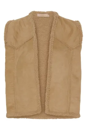 Johanne Vest 85552 | Dark Beige | Vest fra Marta du Chateau