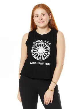 Kaela Tank 'EAST' | Black