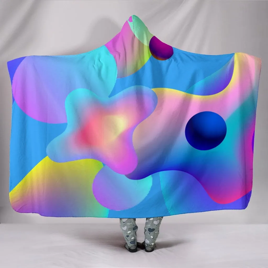 Lava Lamp Hooded Blanket