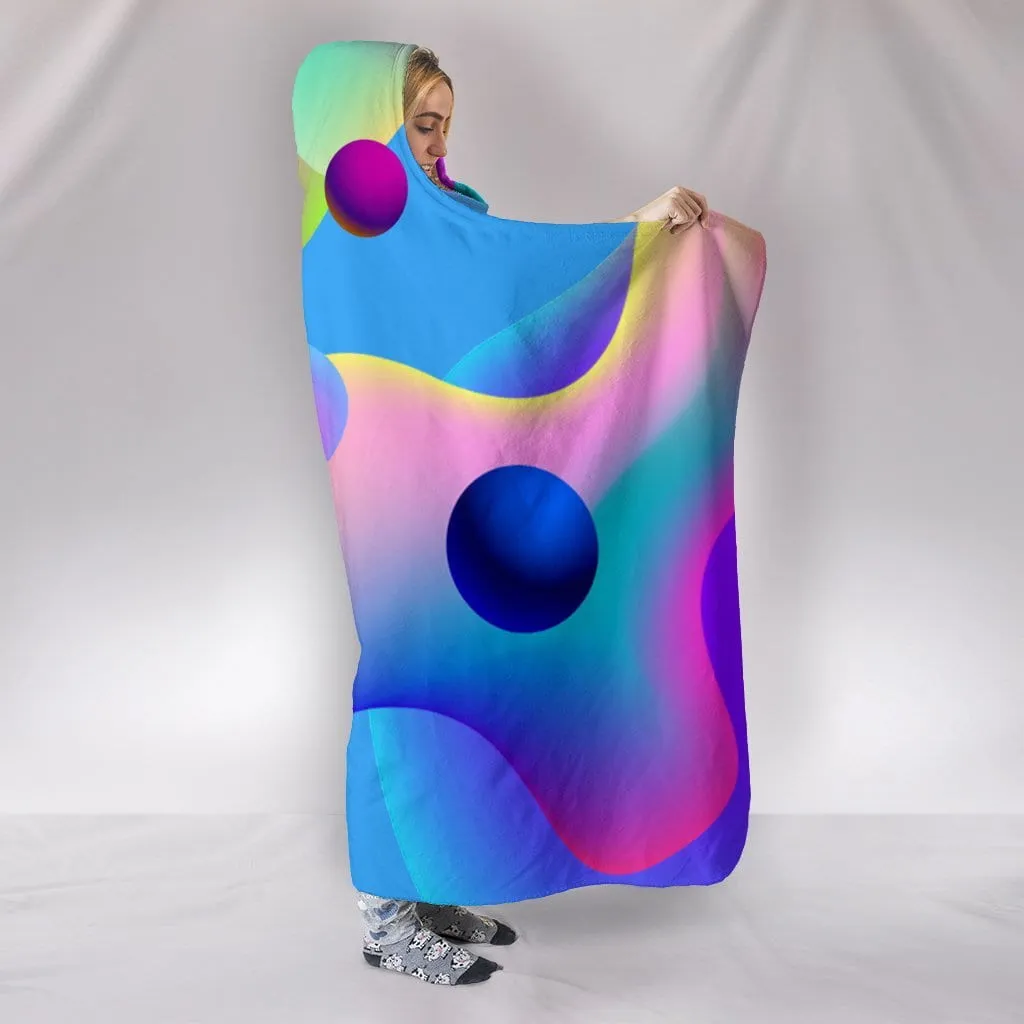 Lava Lamp Hooded Blanket