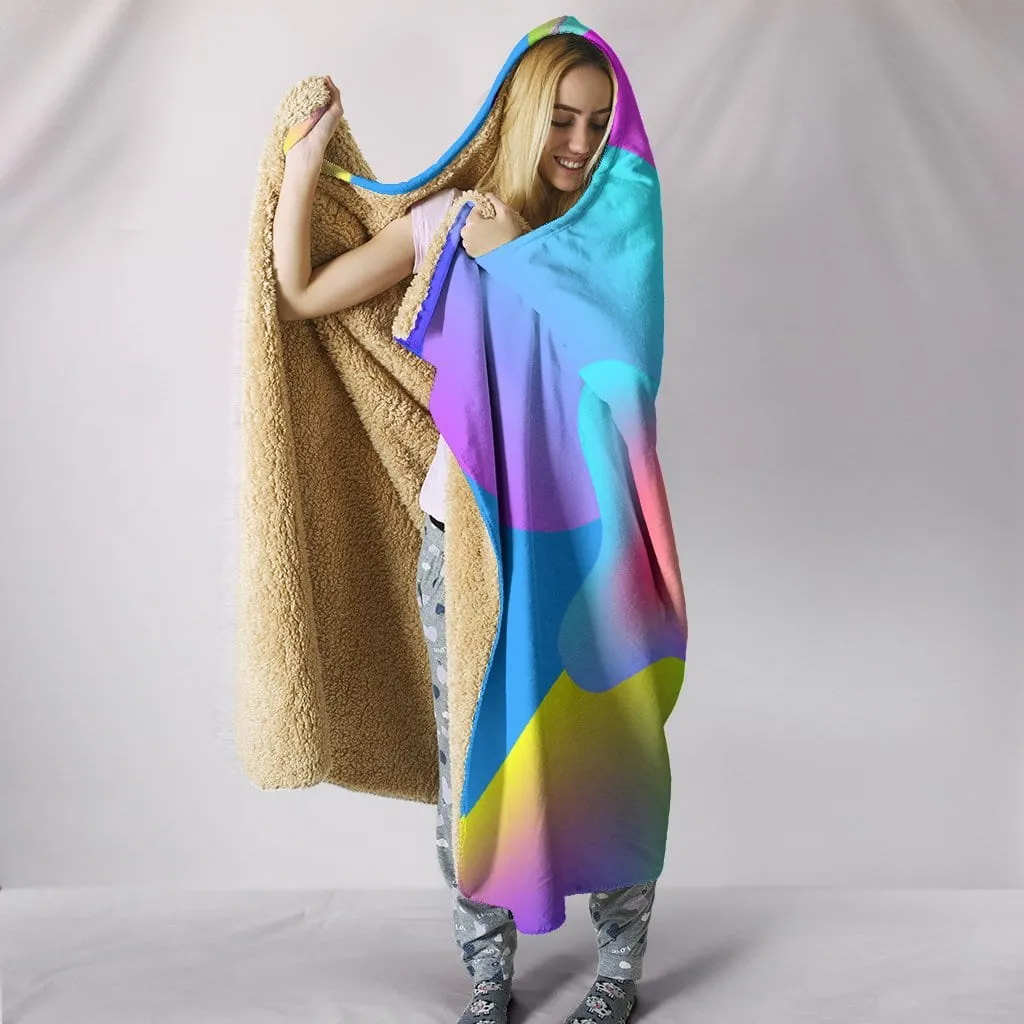 Lava Lamp Hooded Blanket