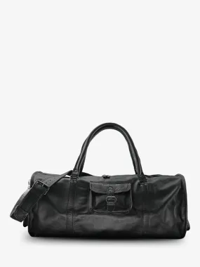 leather travel bag Black - LeVoyageur - XL Black | PAUL MARIUS