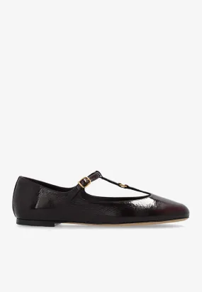 Marcie Mary-Jane Patent Leather Ballet Flats