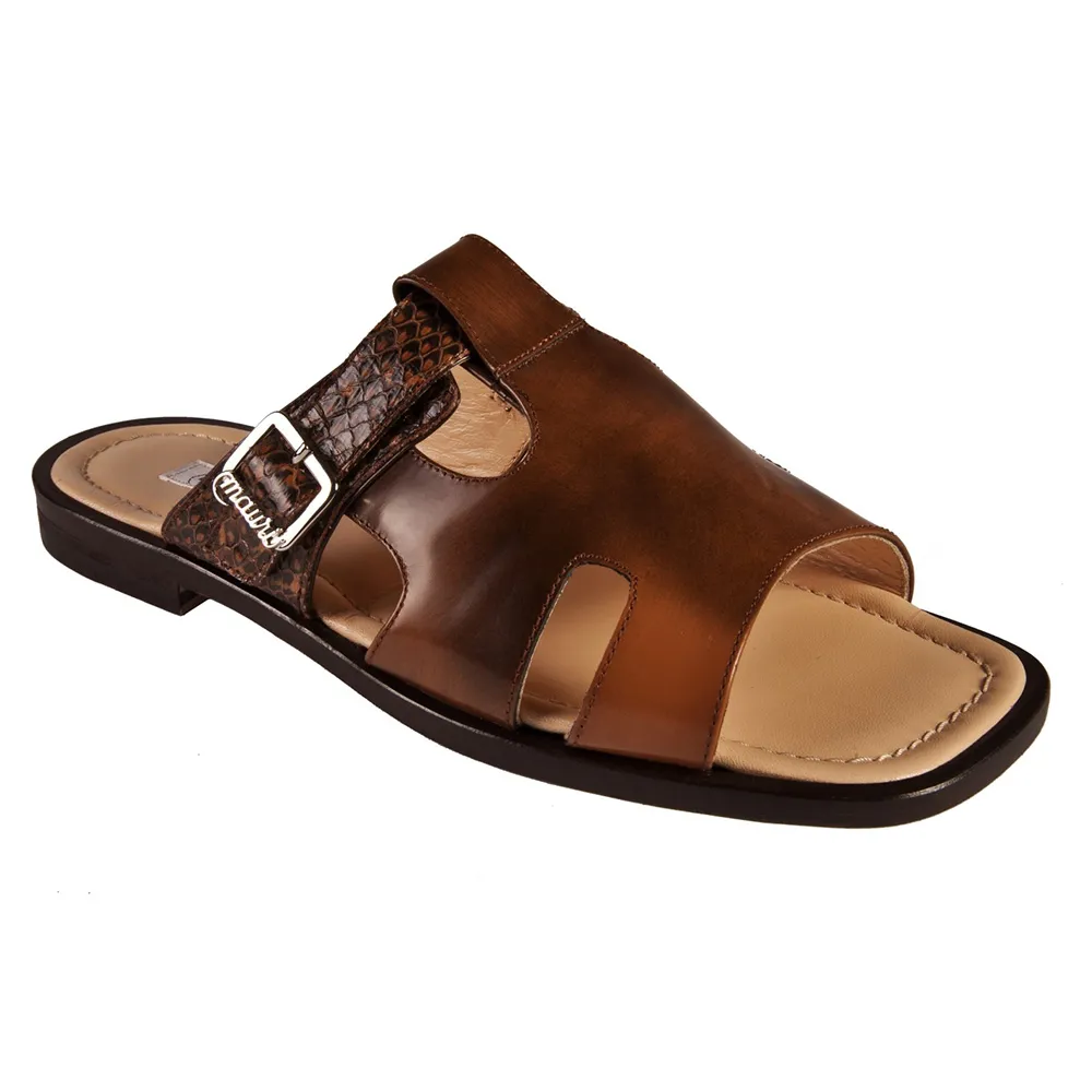 Mauri 1485/1 Calf / Whips Sandals Incas Cuoio / Gold Brown (Special Order)