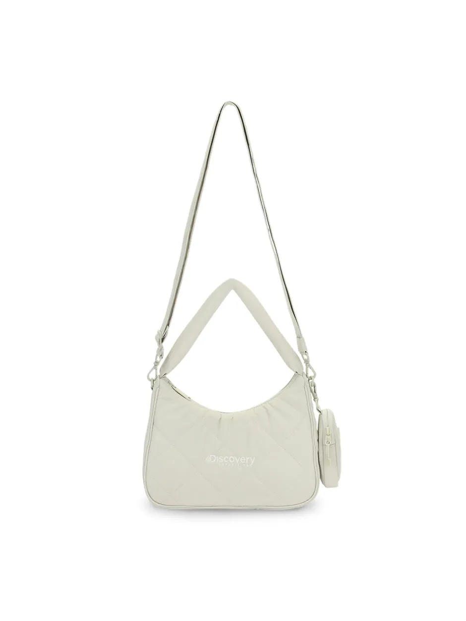 Melrose Quilting Hobo Bag Beige