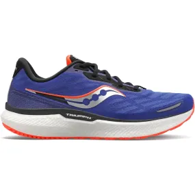 Men's Saucony Triumph 19, SAPPHIRE/VIZI RED, 13 D Medium