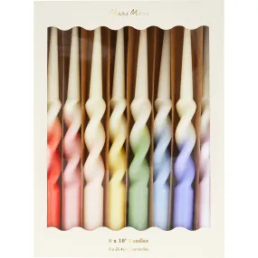 Meri Meri Rainbow Twisted Table Candles