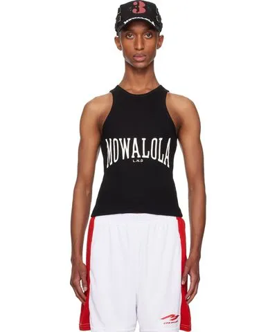 Mowalola Black Sweat Tank Top