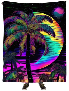 Neon Nights Plush Blanket