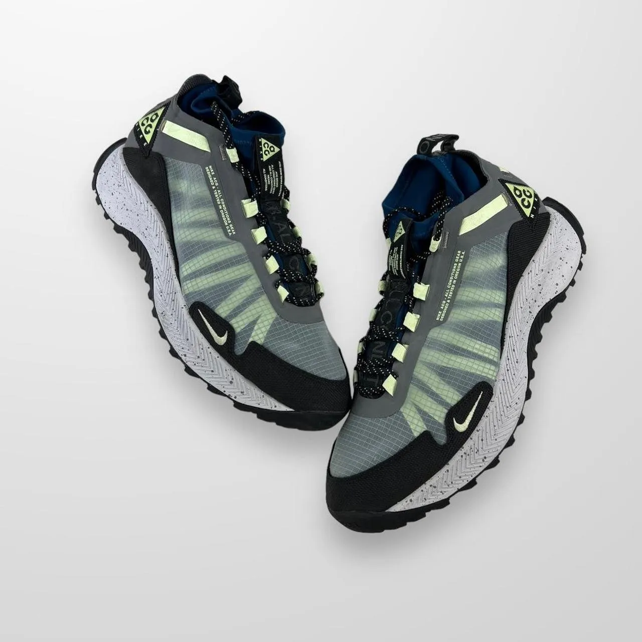 Nike ACG Zoom Terra Zaherra Trainers In Aviator Grey Barely Volt