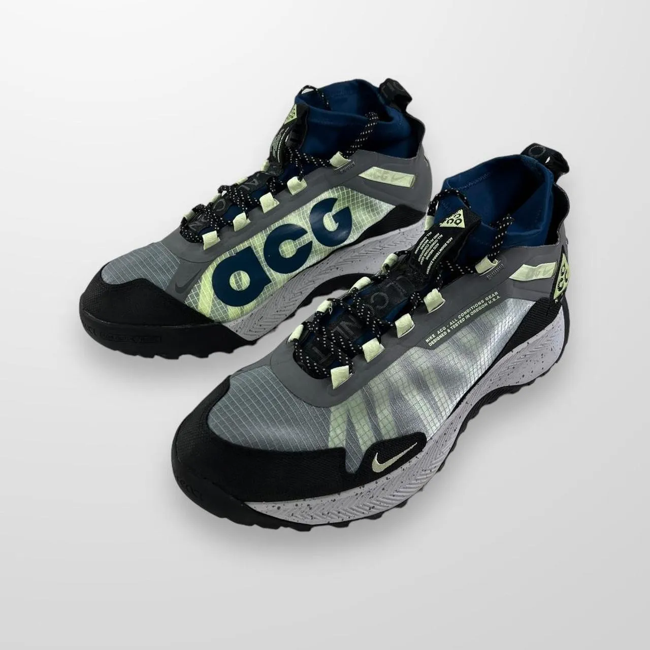 Nike ACG Zoom Terra Zaherra Trainers In Aviator Grey Barely Volt