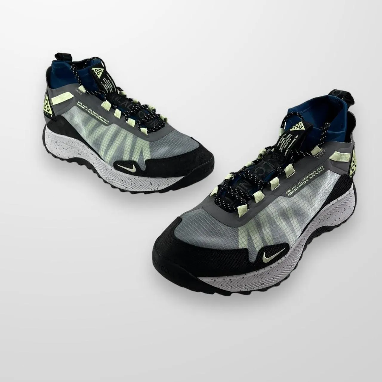 Nike ACG Zoom Terra Zaherra Trainers In Aviator Grey Barely Volt