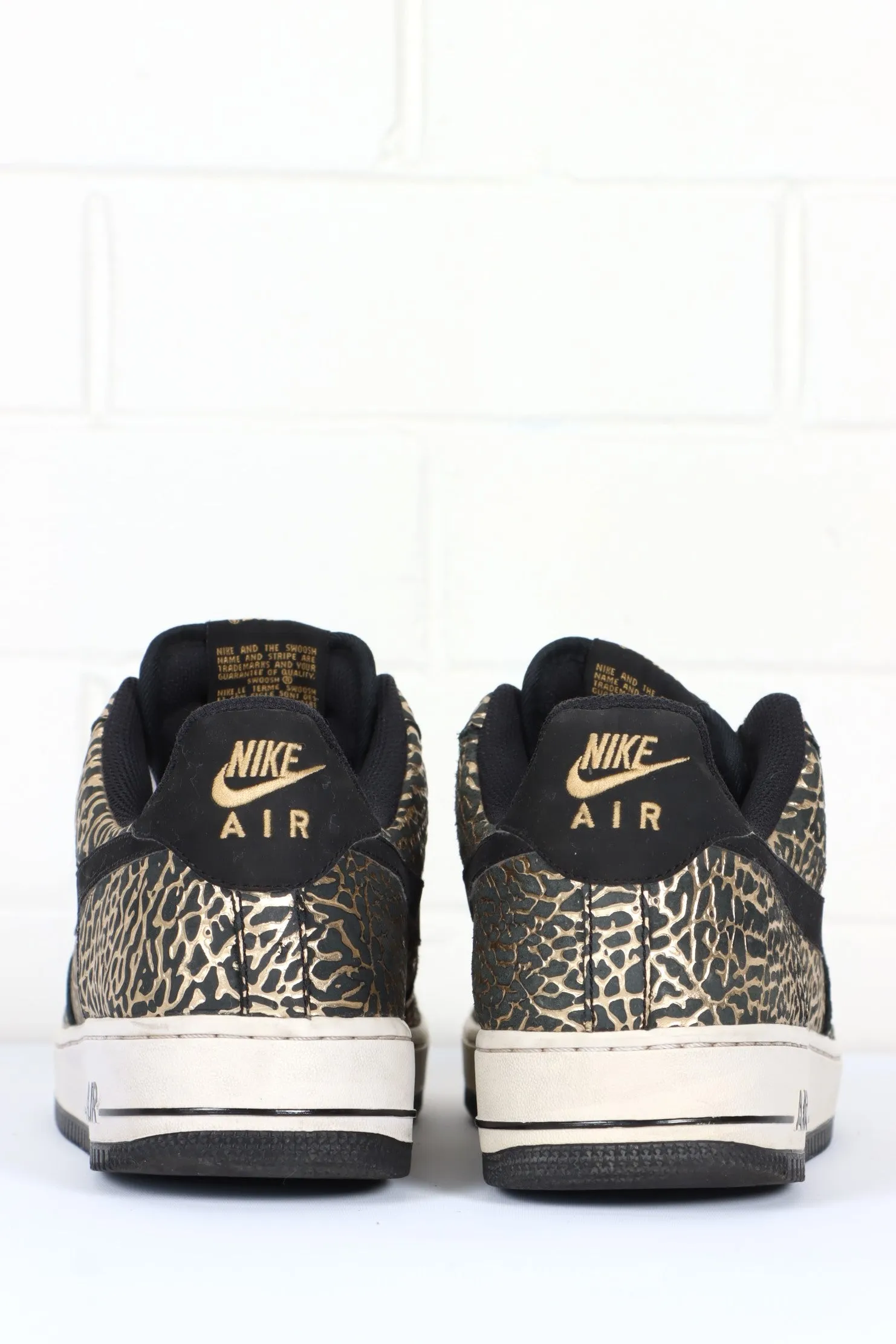 NIKE Air Force 1 'Gold Elephant' Low Sneakers (11.5)