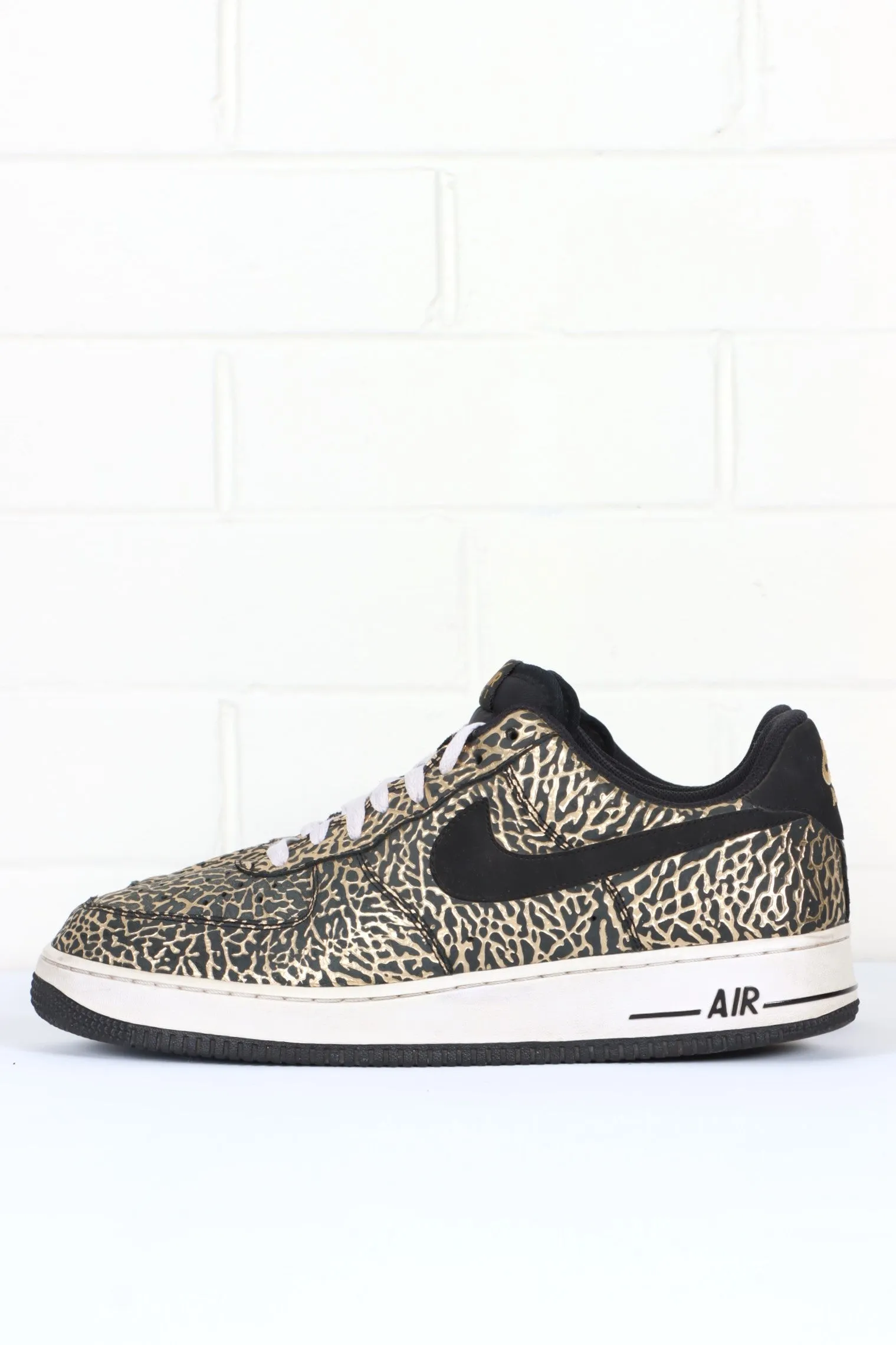 NIKE Air Force 1 'Gold Elephant' Low Sneakers (11.5)