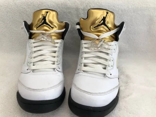 Nike Air Jordan 5 Retro GS "Gold Medal" Sz 6Y