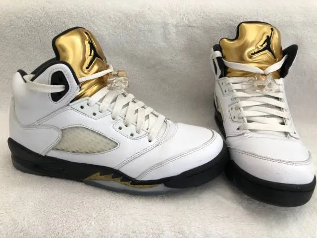 Nike Air Jordan 5 Retro GS "Gold Medal" Sz 6Y