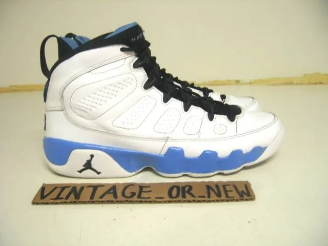 Nike Air Jordan IX 9 Powder Blue Retro GS 2010 sz 5Y coo...