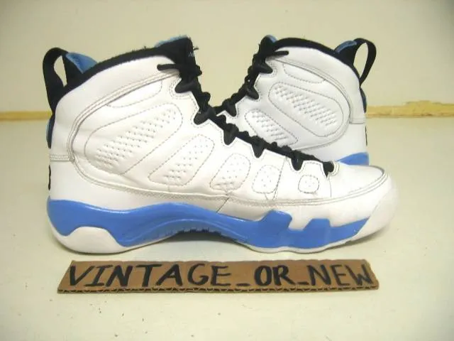 Nike Air Jordan IX 9 Powder Blue Retro GS 2010 sz 5Y coo...