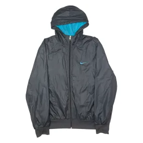 NIKE Mens Windbreaker Jacket Black Hooded L