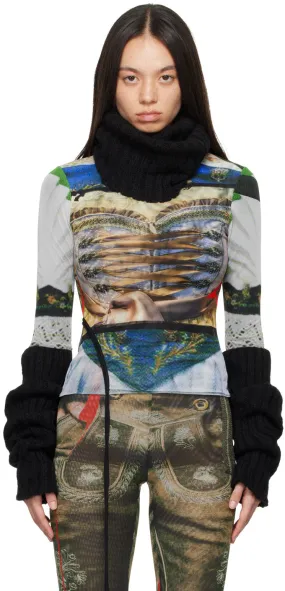 Ottolinger Multicolor Printed Turtleneck