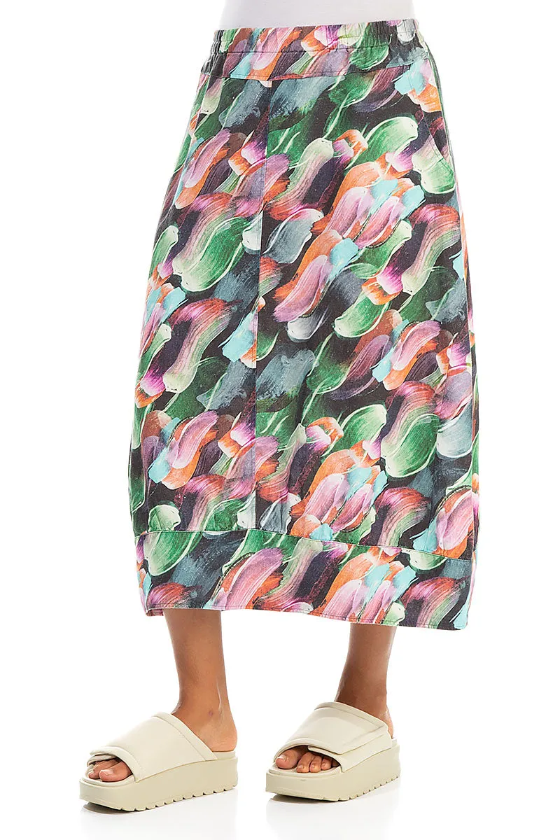 Paint Charm Linen Skirt