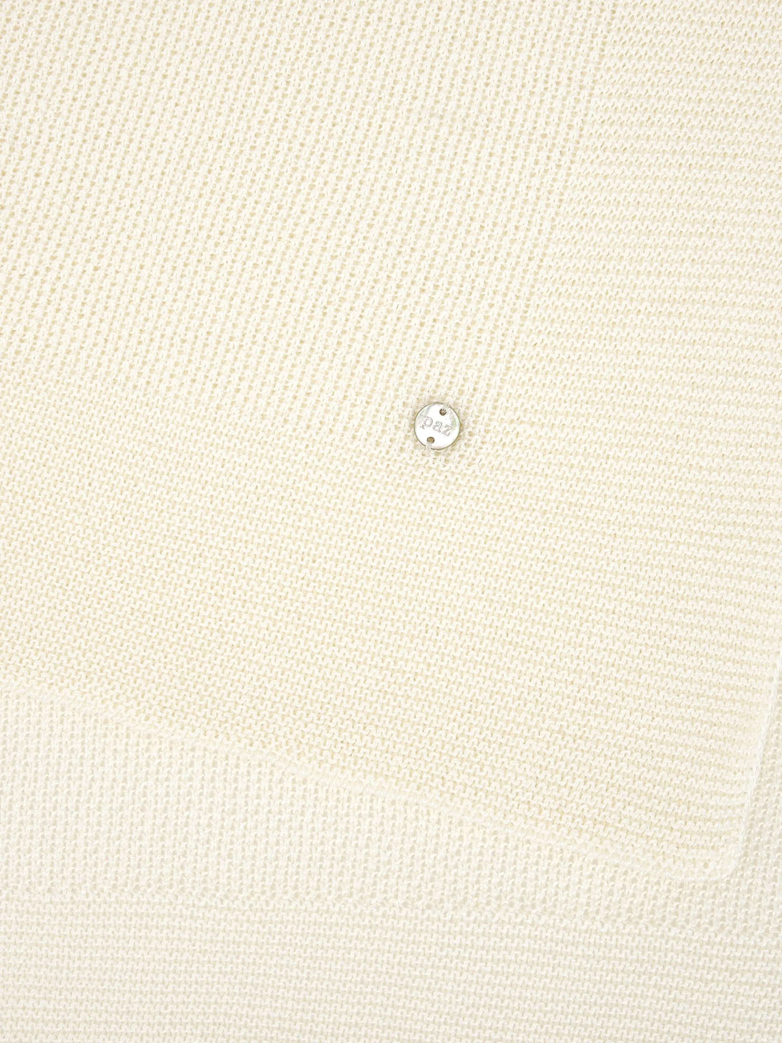 Paz Rodriguez Baby Knitted Blanket in White