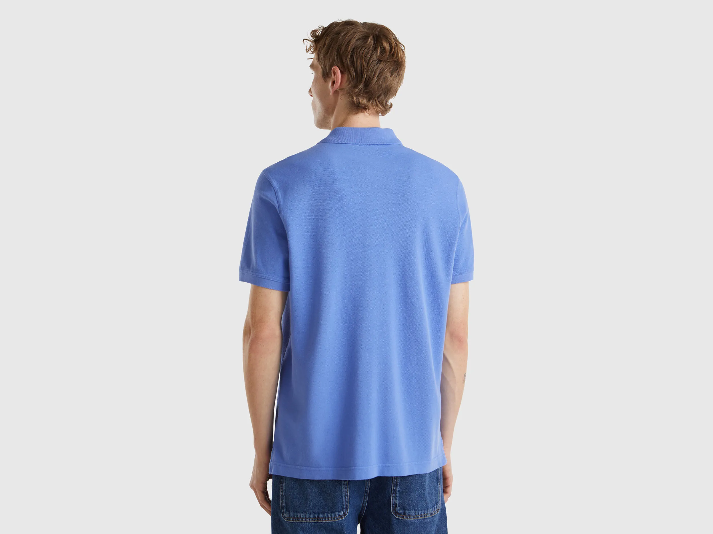 Periwinkle regular fit polo - Periwinkle | Benetton