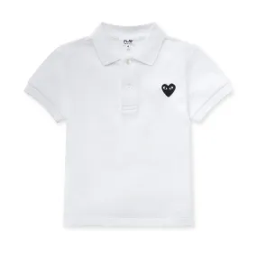 Play Black Kid’s Polo Shirt  White