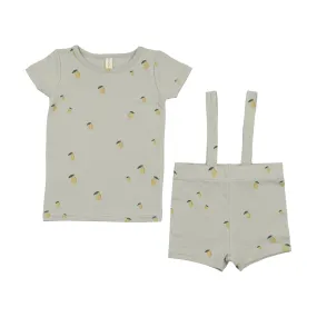 Printed Fruit Short Set