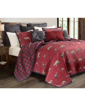 Product Name:  HiEnd Accents Woodland Plaid King Quilt Set