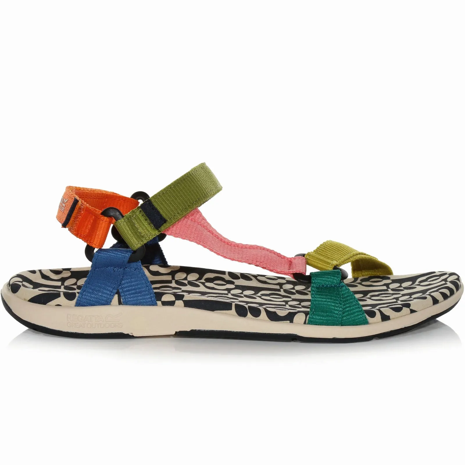 Regatta Orla Kiely Block Colour Hook & Loop Sandals - Stem In Vase