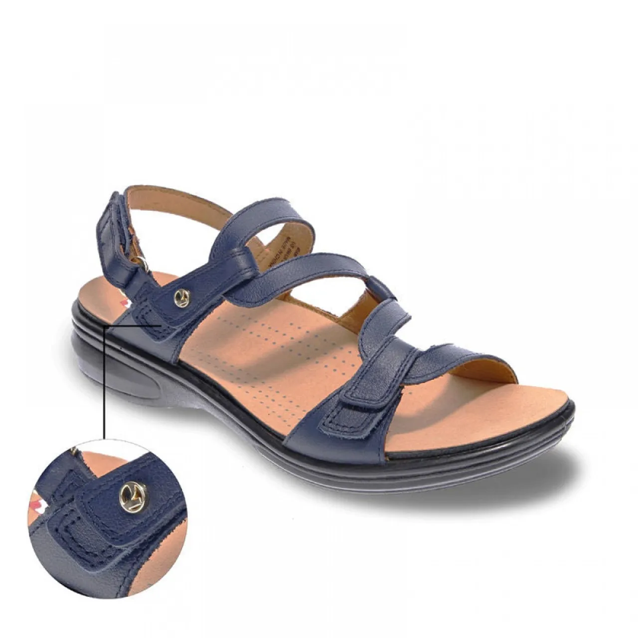 Revere Emerald 3 Strap Women's Comfort Adjustable Sandals