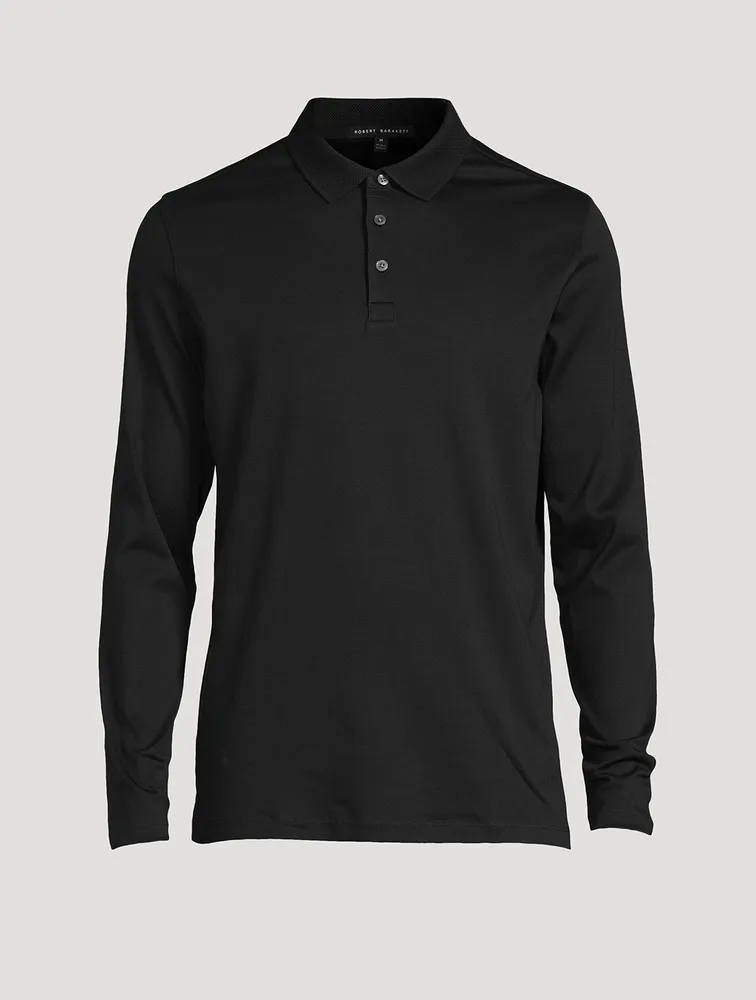 ROBERT BARAKETT Long-Sleeve Polo Shirt