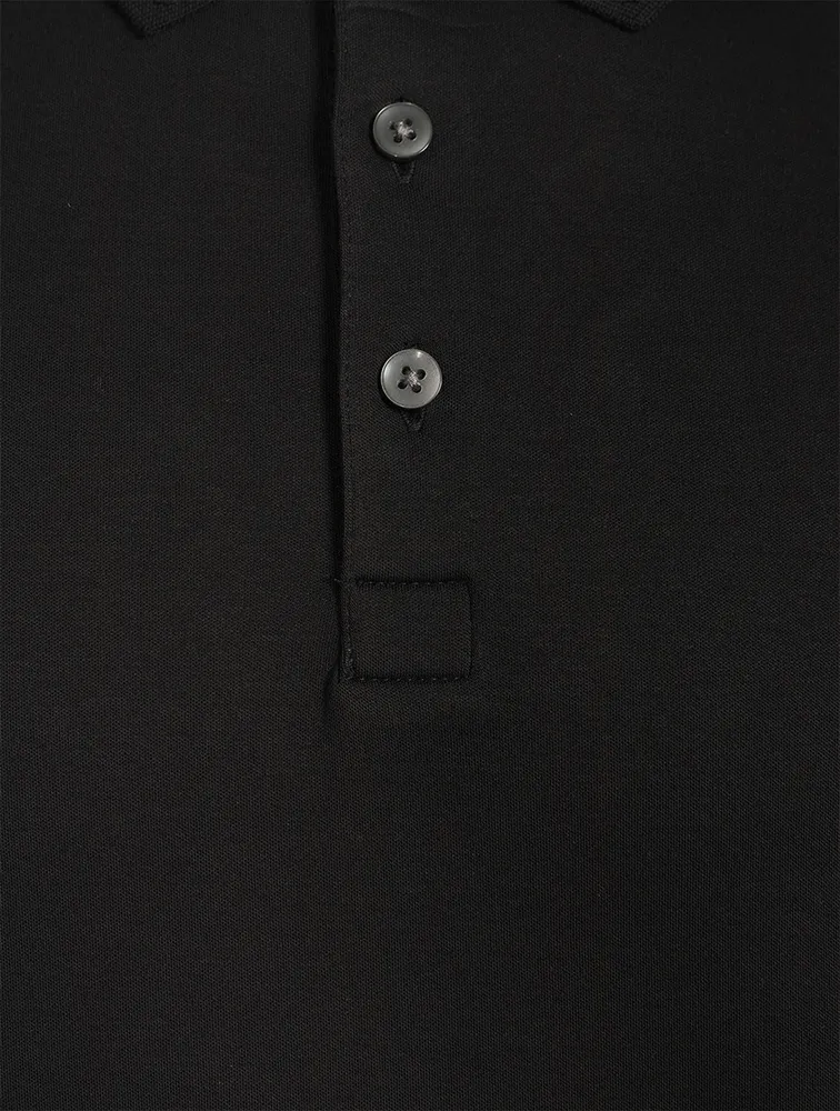 ROBERT BARAKETT Long-Sleeve Polo Shirt