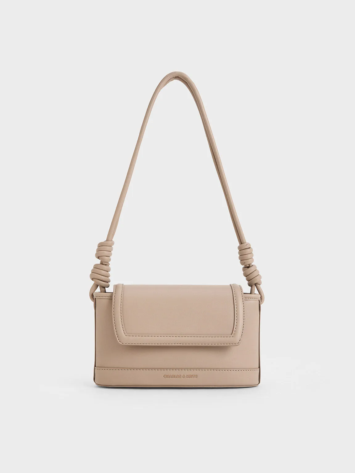 Sabine Knotted-Strap Bag - Taupe