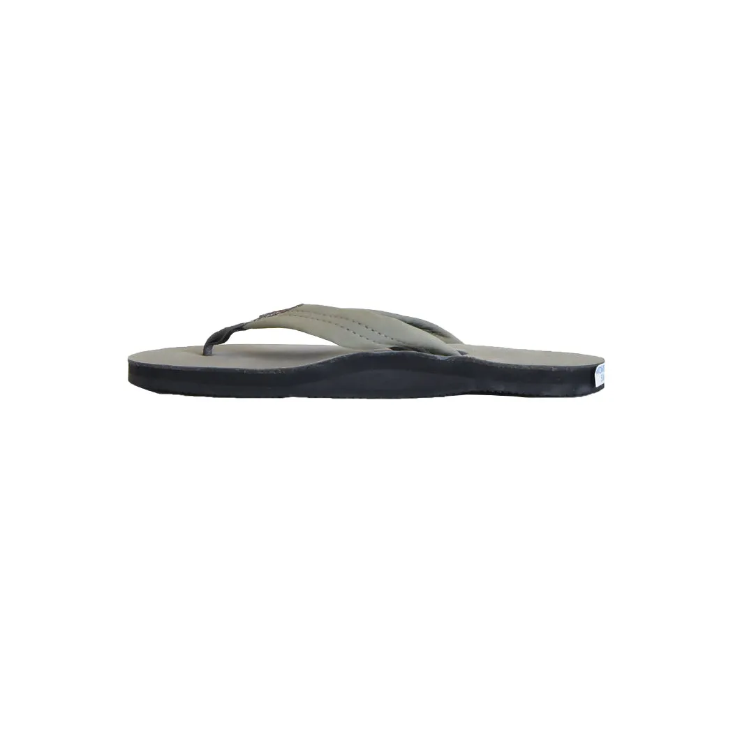 [SALE!] Rainbow Sandals Single Layer Premier Leather with Arch Support Womens - Grey