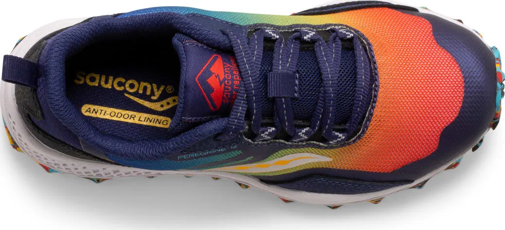 Saucony Kids' Peregrine 12 Shield Blue/Red/Yellow | Buy Saucony Kids' Peregrine 12 Shield Blue/Red/Yellow here | Outno