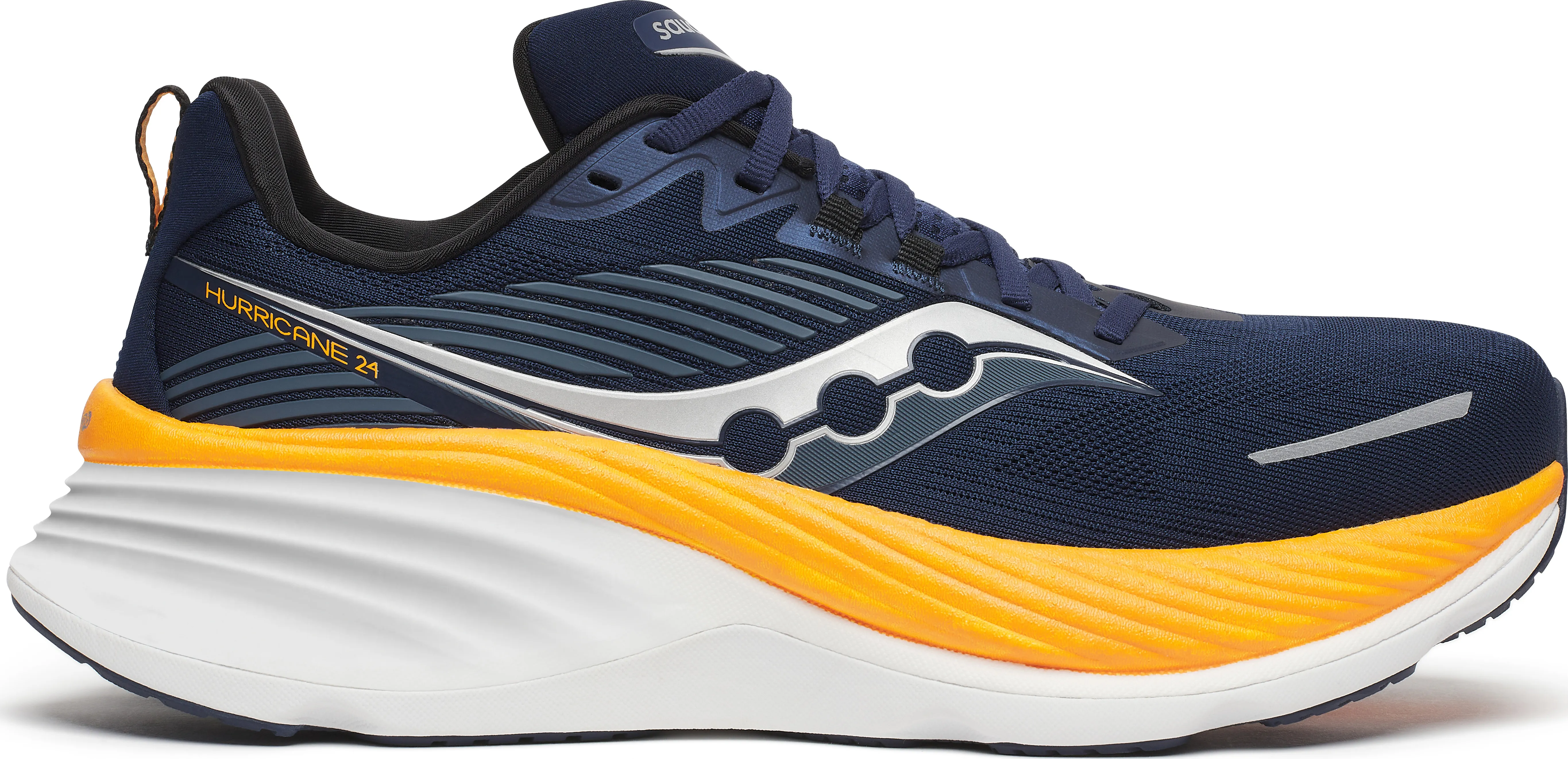 Saucony Men's Hurricane 24- Navy/Peel | Buy Saucony Men's Hurricane 24- Navy/Peel here | Outnorth