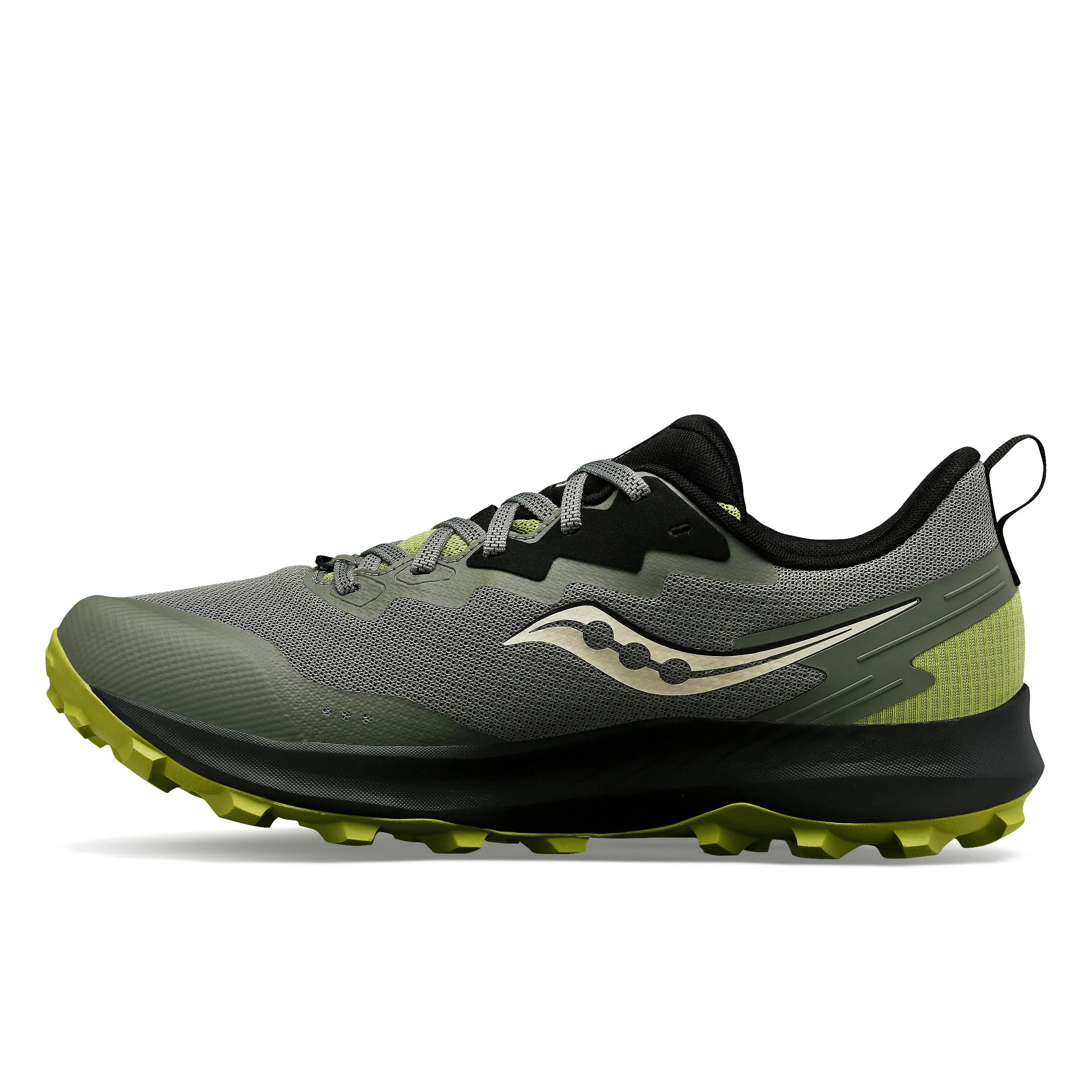 Saucony Men's Peregrine 14 GORE-TEX Bough/Olive | Buy Saucony Men's Peregrine 14 GORE-TEX Bough/Olive here | Outnorth