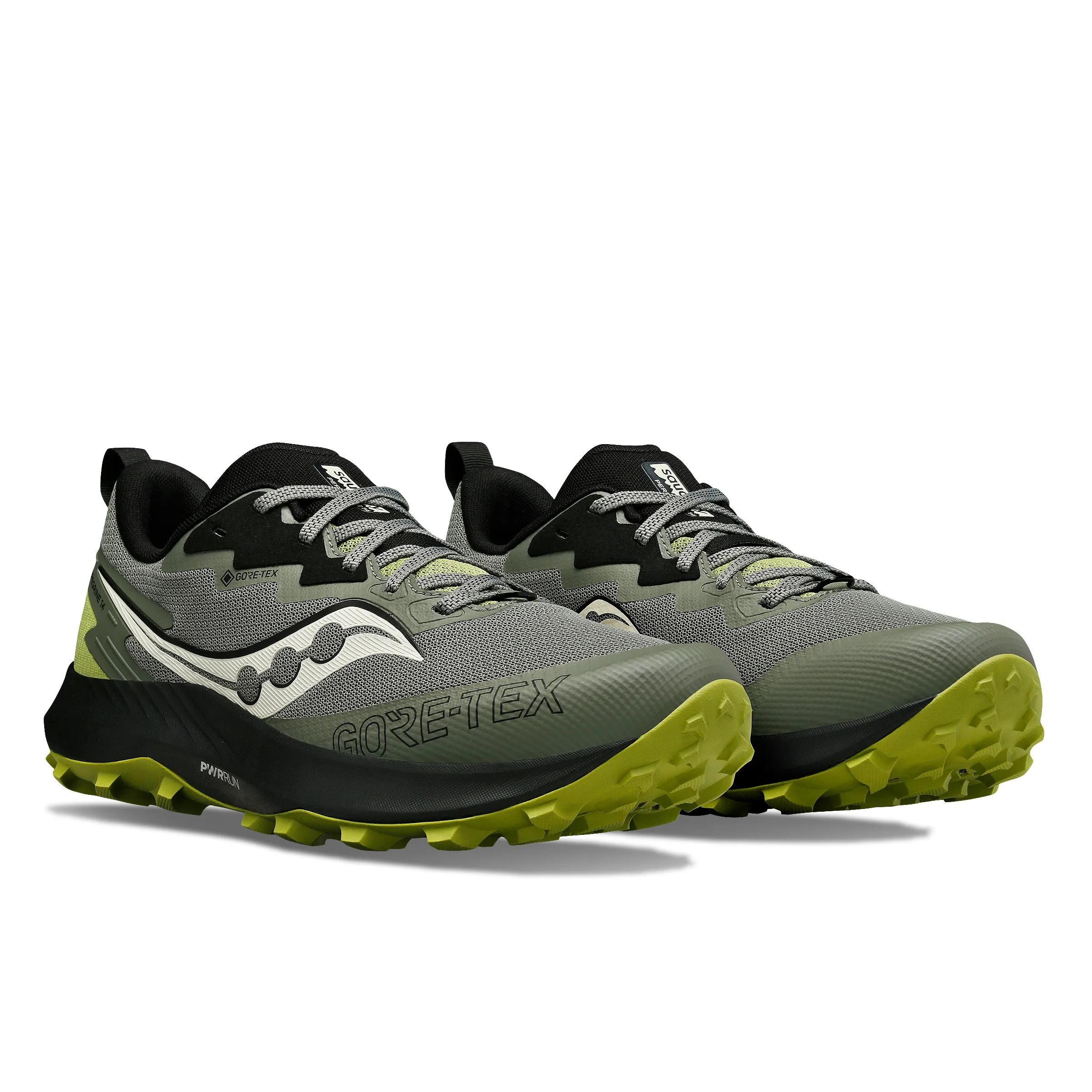 Saucony Men's Peregrine 14 GORE-TEX Bough/Olive | Buy Saucony Men's Peregrine 14 GORE-TEX Bough/Olive here | Outnorth