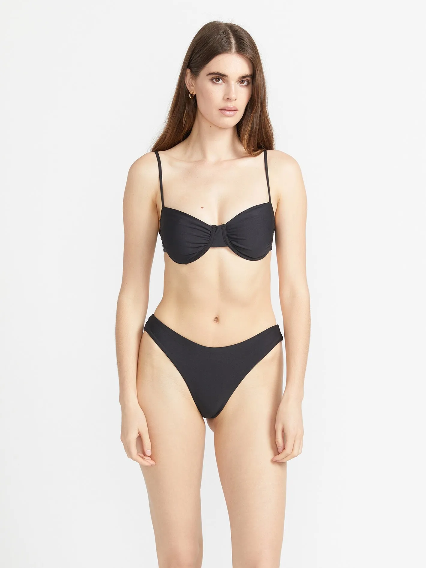 Simply Seamless U Wire Bikini Top - Black