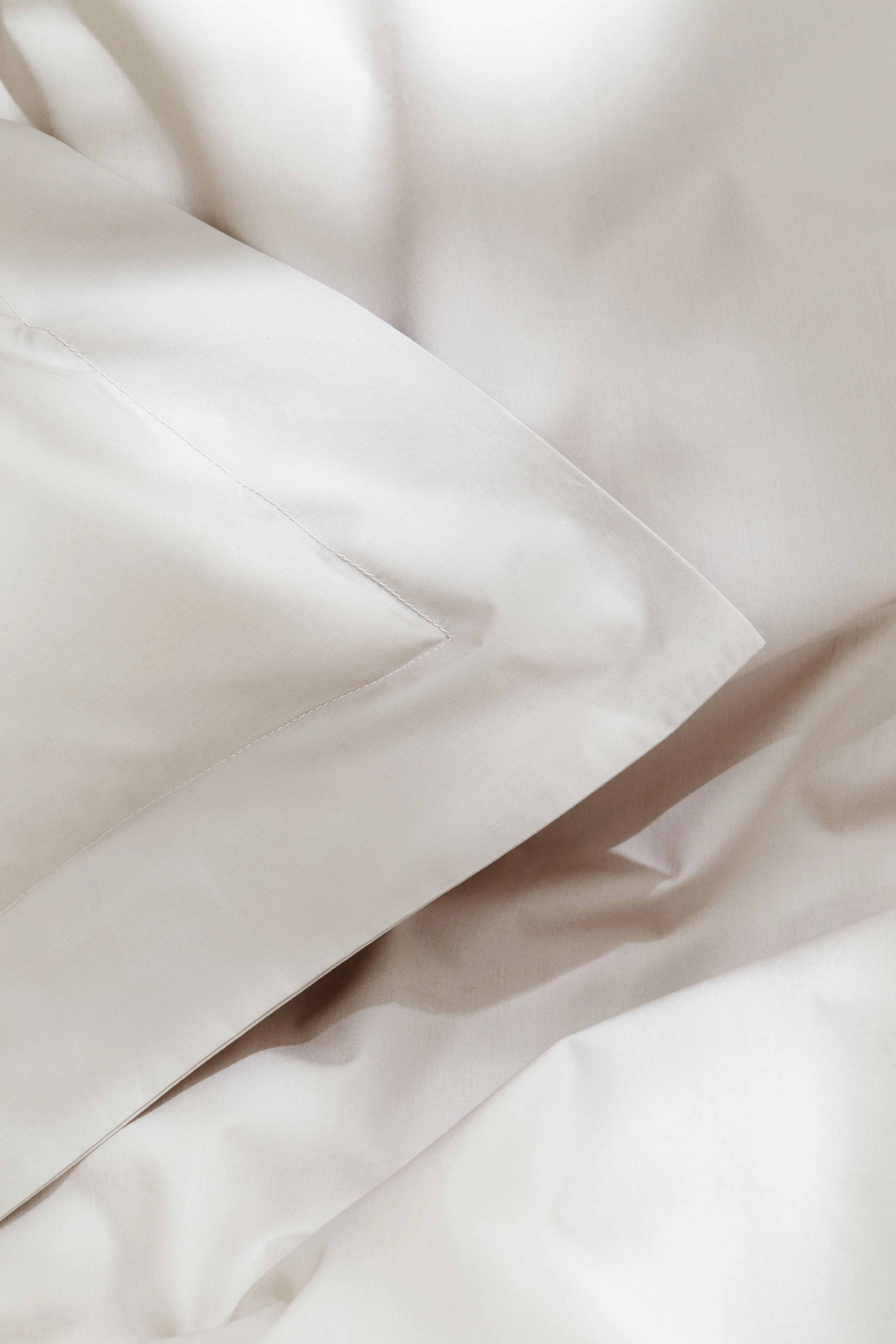 Single cotton percale duvet cover set - Light mole - Home All | H&M GB