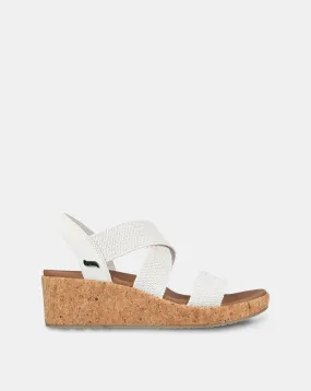 Skechers Wide Fit Beverlee Arch Fit Love Stays Wedge Sandals