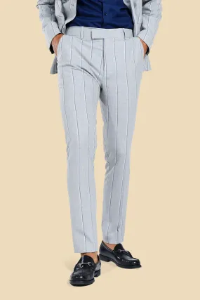 Skinny Pinstripe Suit Trousers