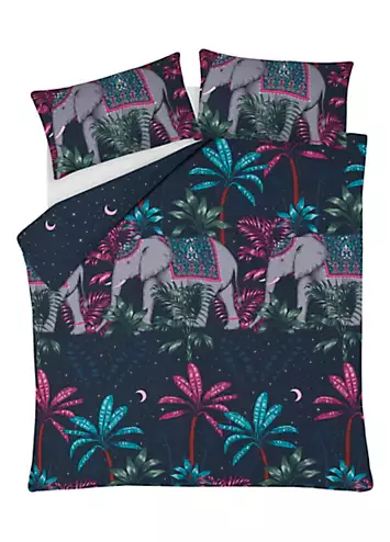 Sleepdown Jungle Elephant Duvet Cover Set | Kaleidoscope