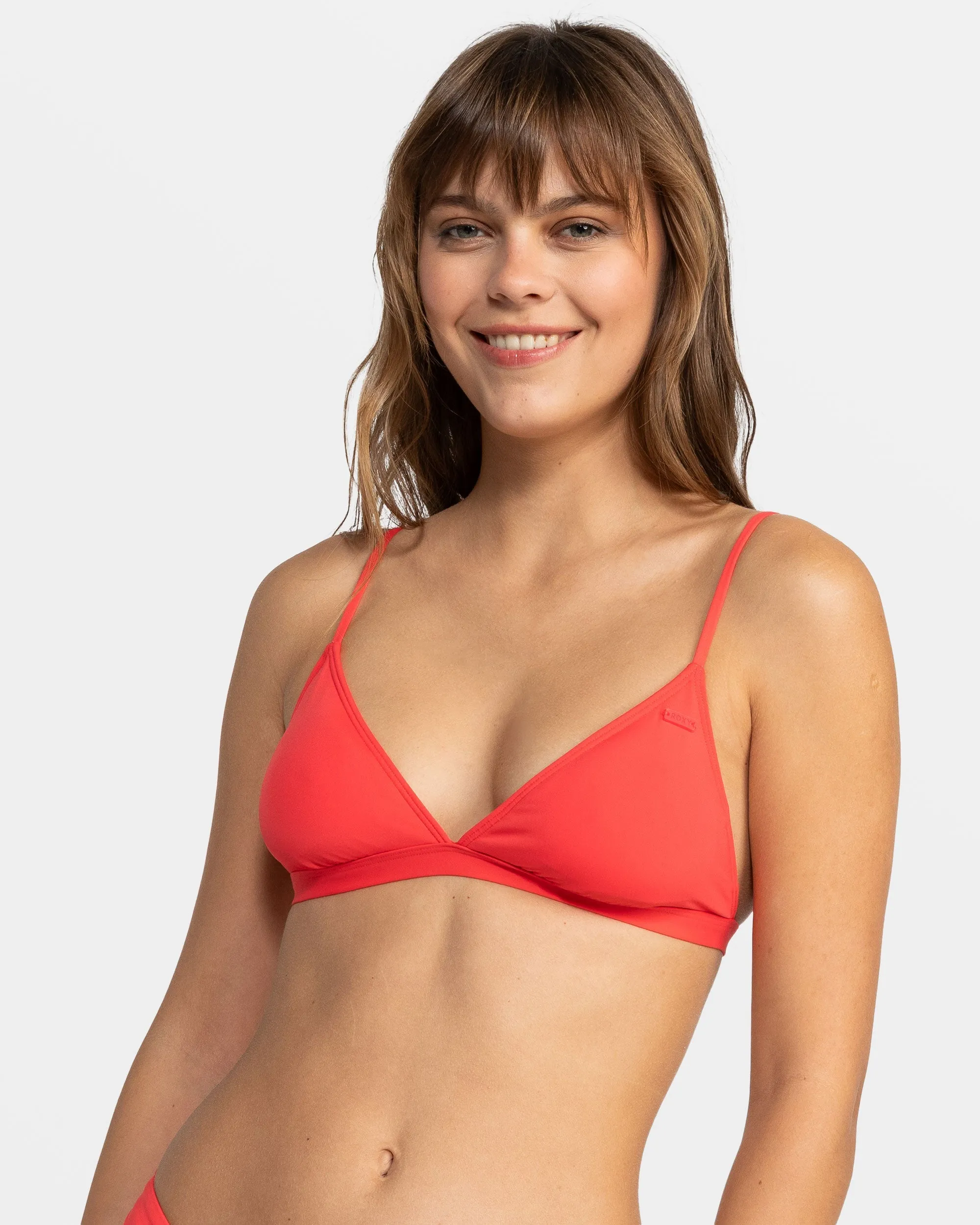 Solid Beach Classics Fixed Triangle Bikini Top